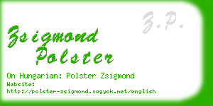 zsigmond polster business card